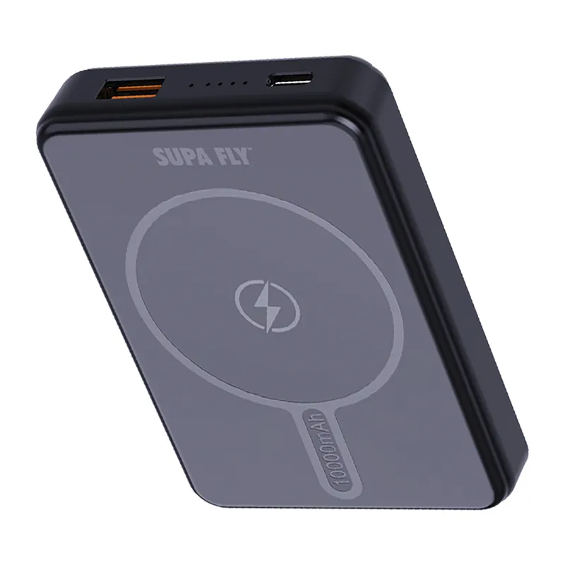 Supa-Fly 10000mAh Magnetic Power Bank Black