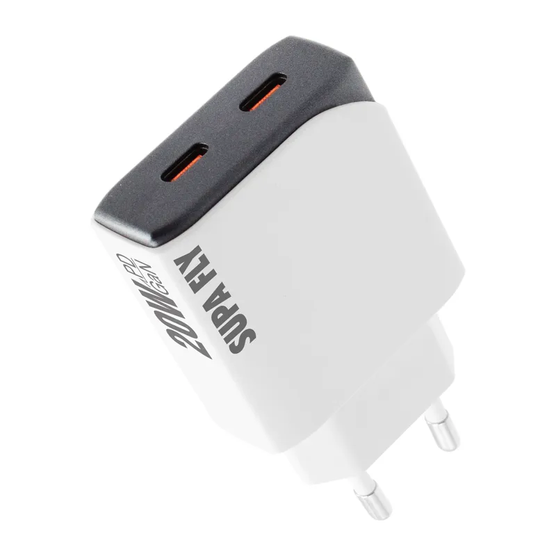 Supa-Fly 20W Dual Port Wall Charger White